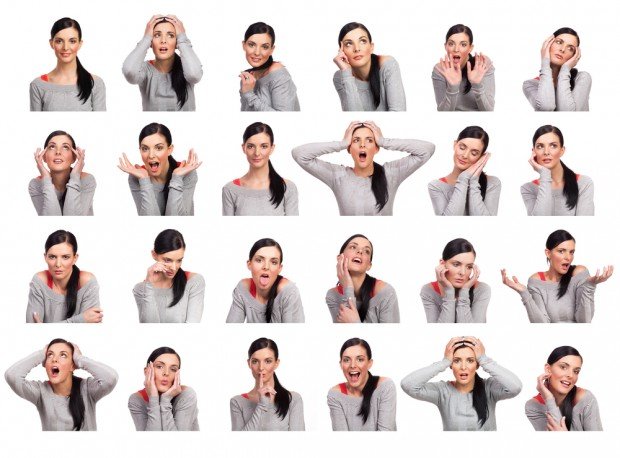 Body language includes different types of nonverbal indicators such as facial
