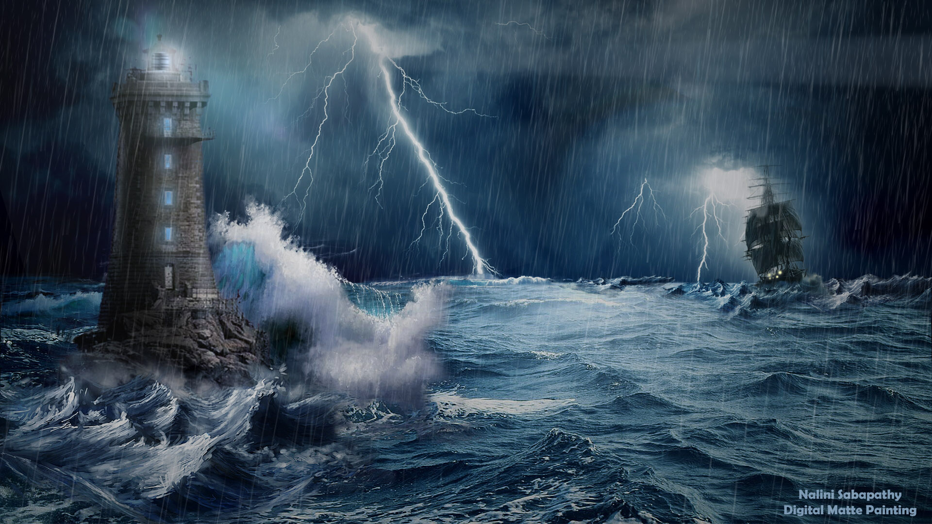 storm at sea nalini
