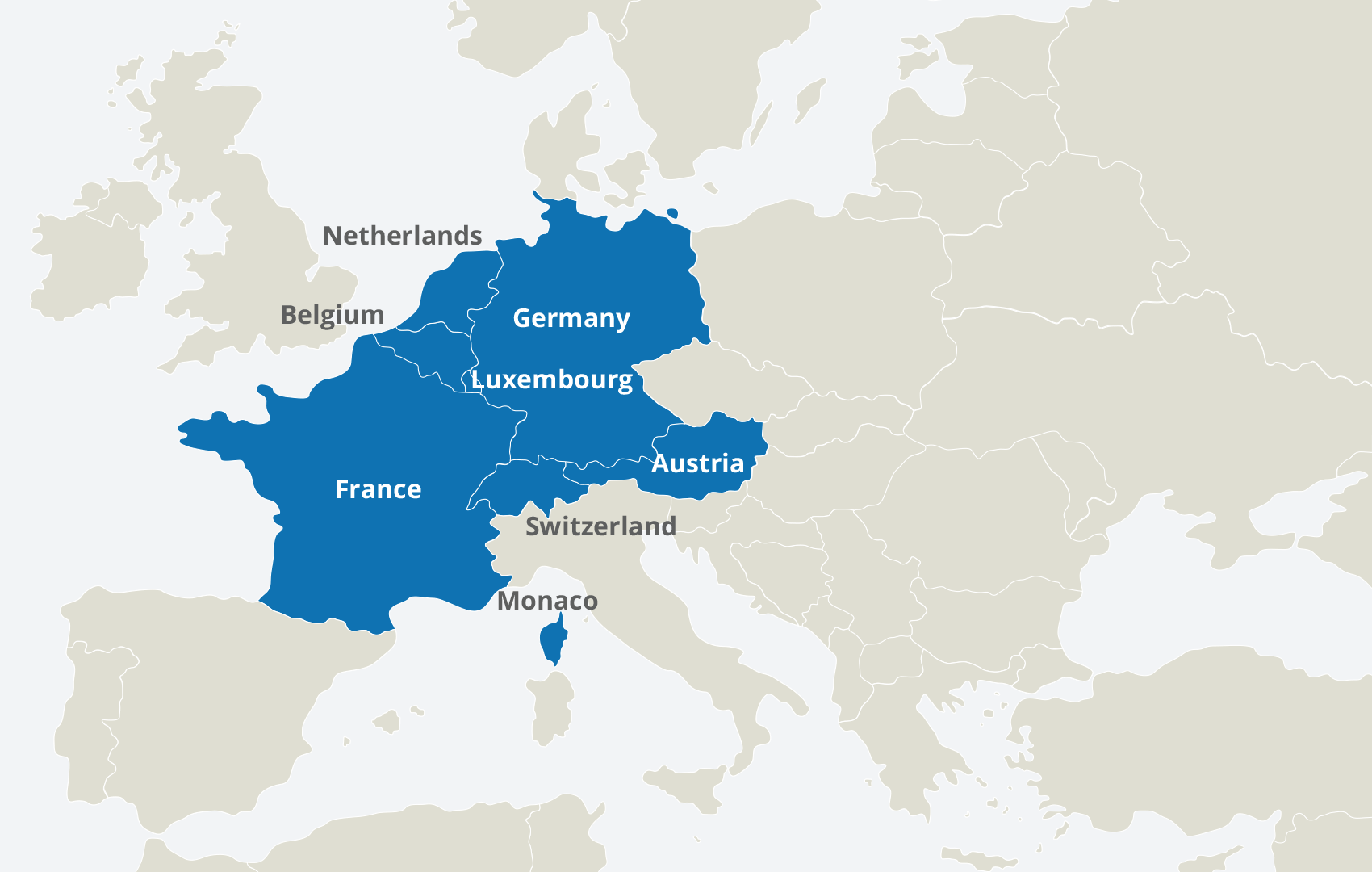 western europe map