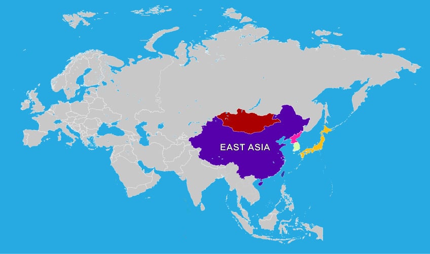 Bản đồ Đông Á
